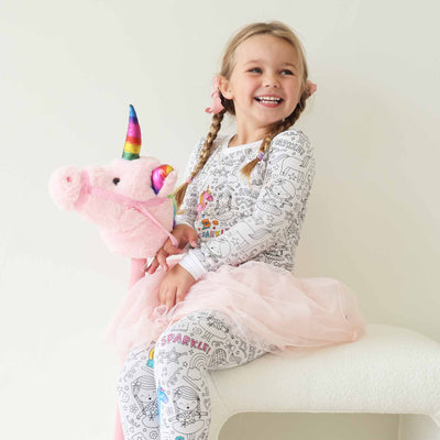 kids book sparkella themed pajama set 