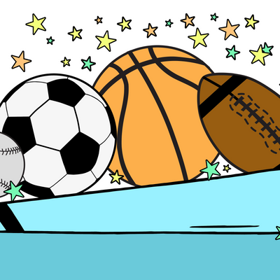 Colorable Personalized Pillowcase |  Sports Star