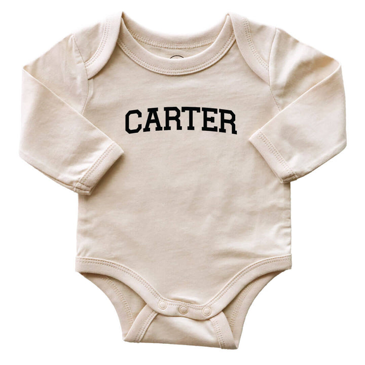 personalized long sleeve bodysuit for babies