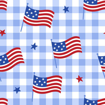 Bamboo Waffle Convertible Zip Romper | Star-Spangled Picnic