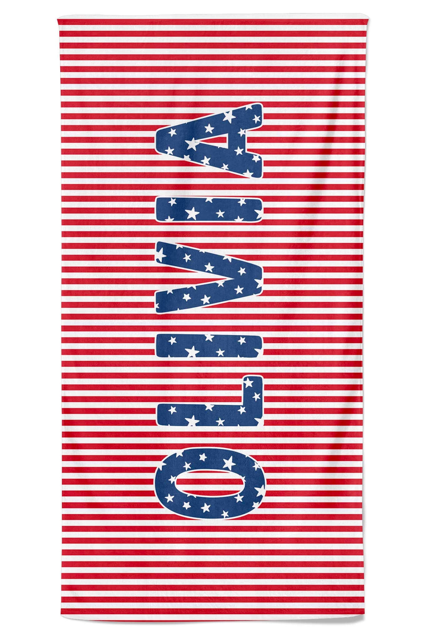 Personalized Kids Beach Towel | Stars & Stripes Party