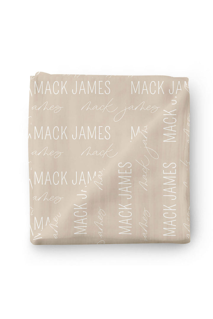 Personalized Baby Name Swaddle Blanket