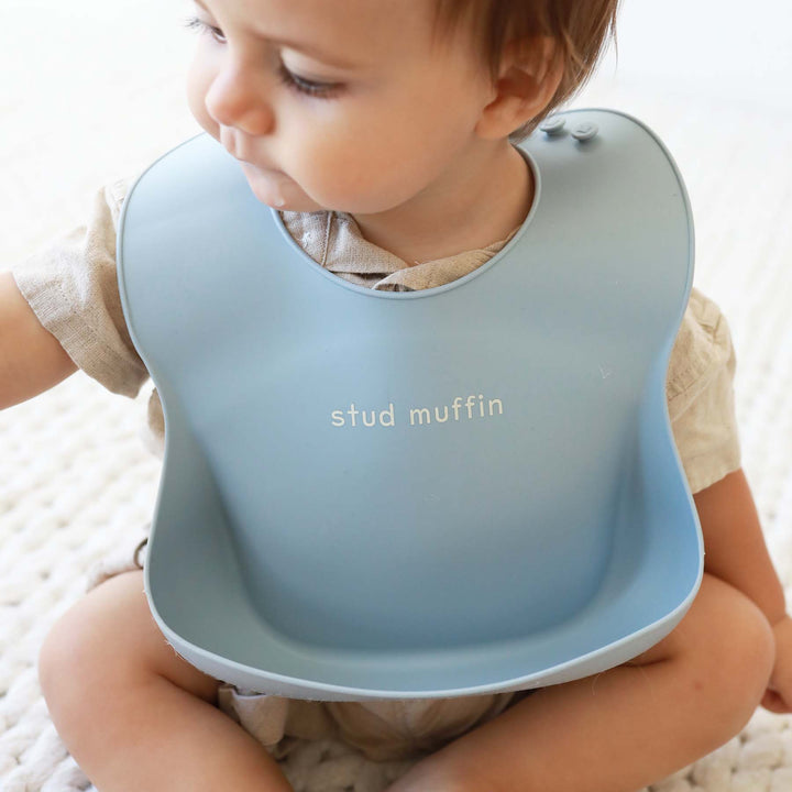 Silicone Sayings Baby Bibs