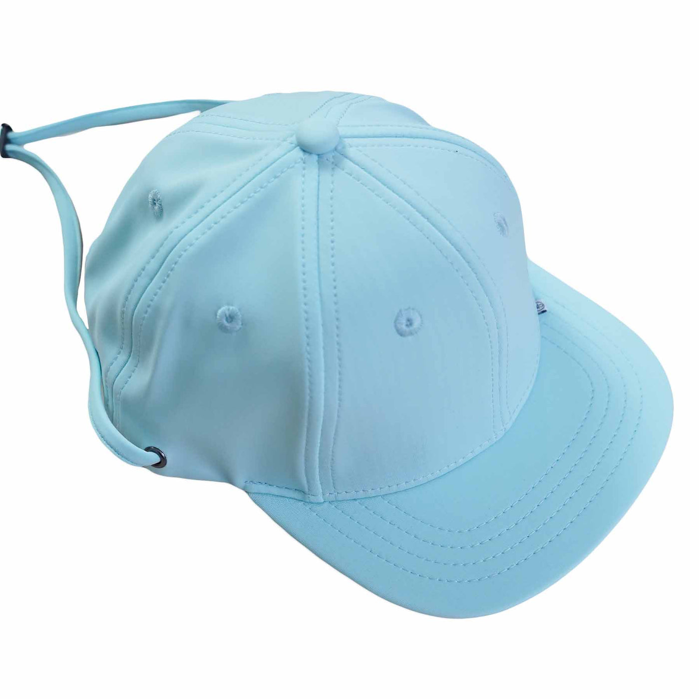 sun hat with bill for babies light blue