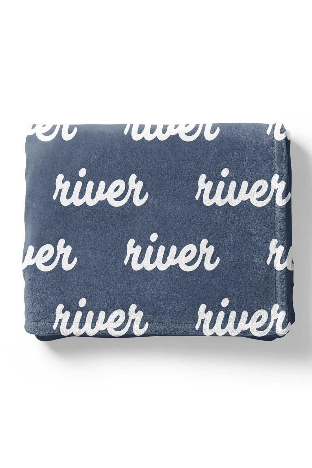 Personalized Surf Color Blanket with script font