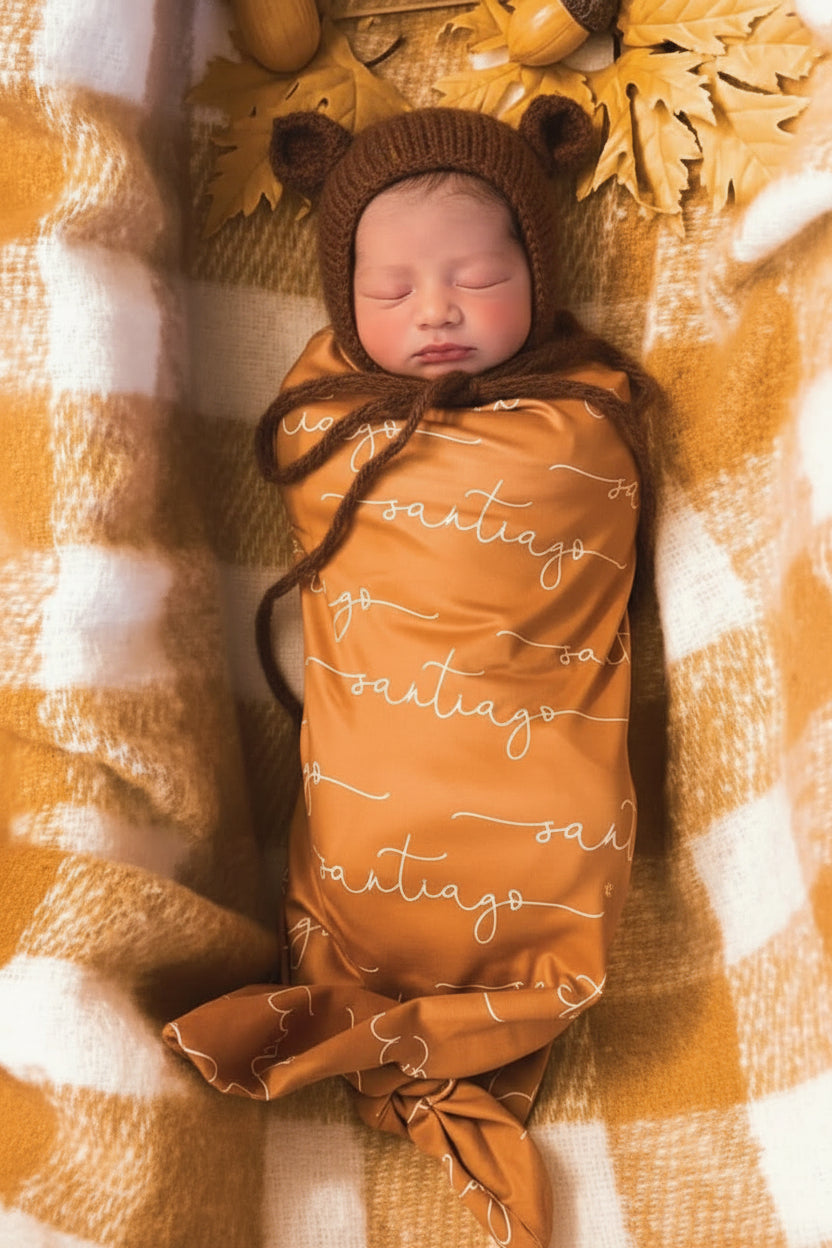 Personalized Baby Name Swaddle Blanket