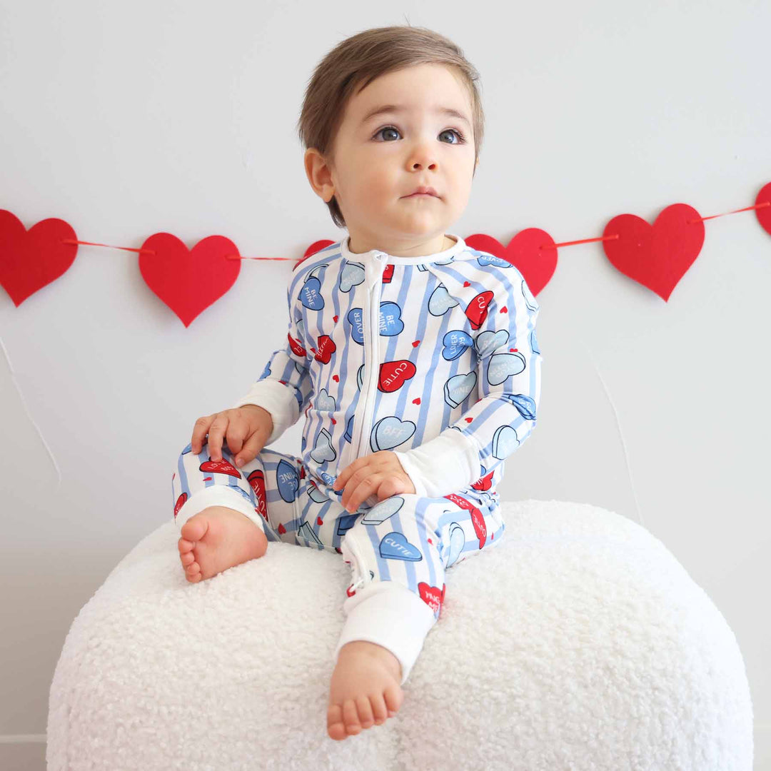 sweet like candy convertible zip romper for babies and toddlers 