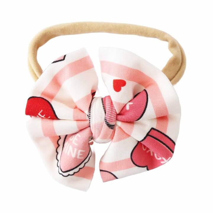 Sweet Like Candy Knit Bow Headband | Pink