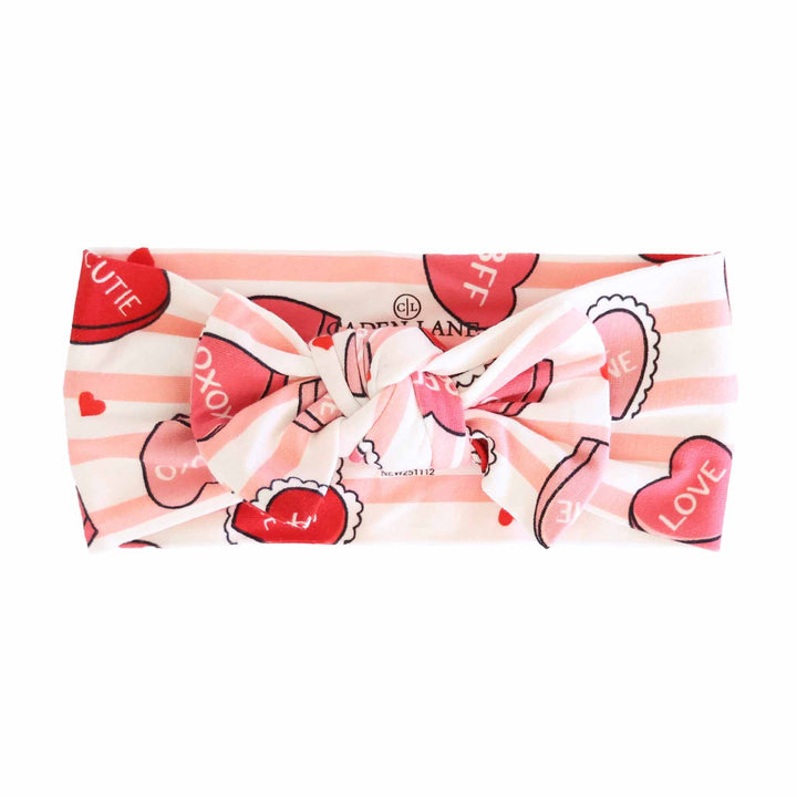 valentine's day candy heart headwrap