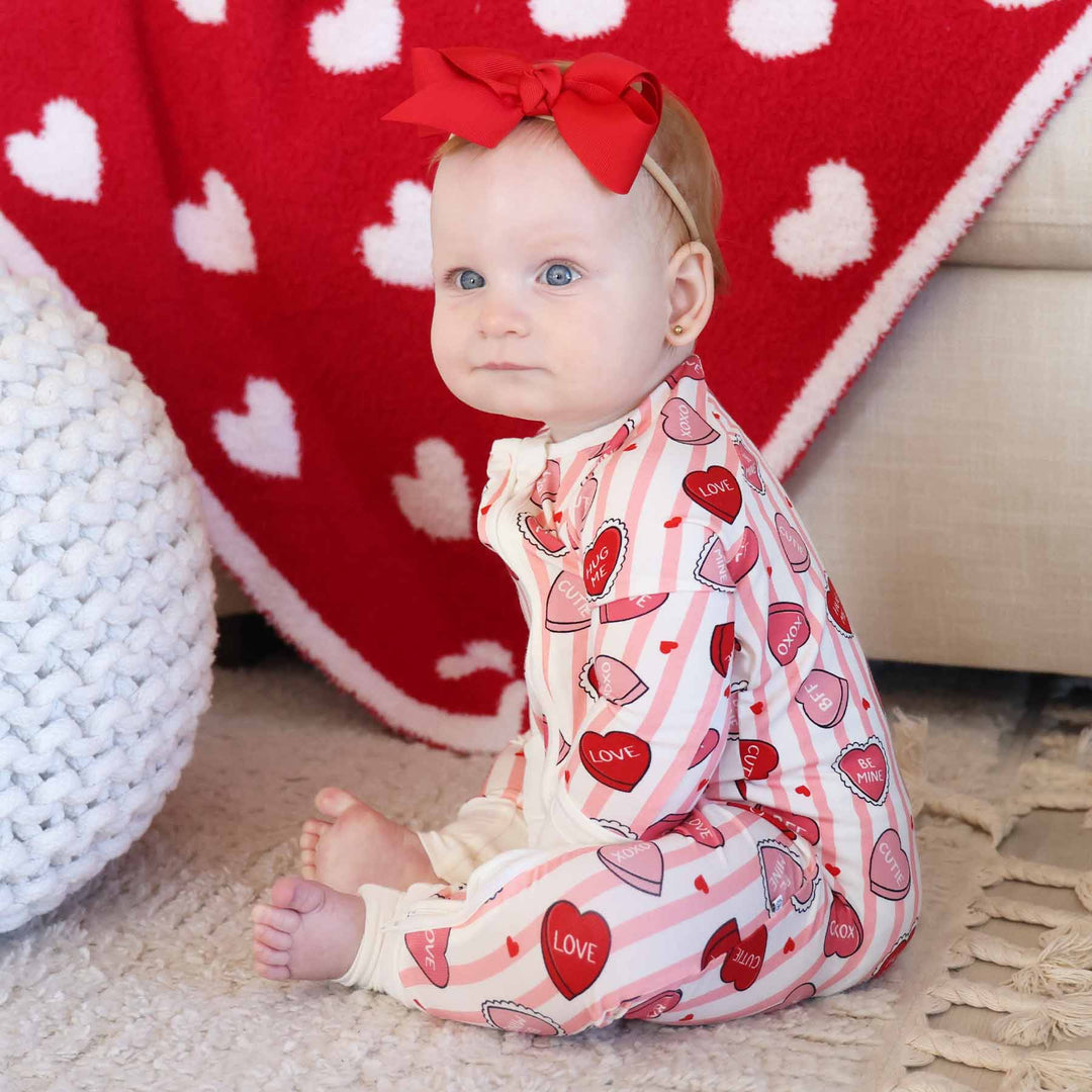 long sleeve zip romper pajama for girls 