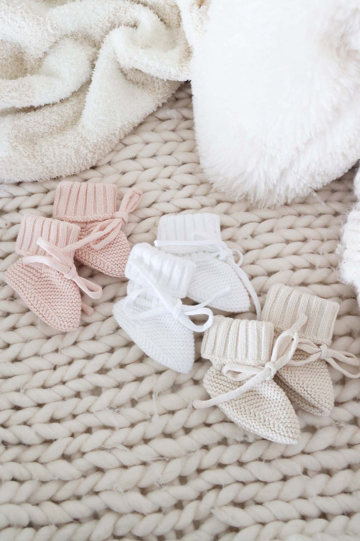 Knit Baby Booties | Sweet Neutrals