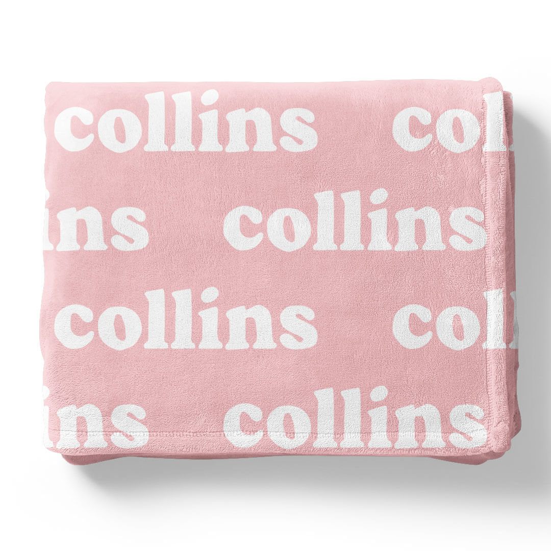 Perfectly Pink Personalized Color Blanket