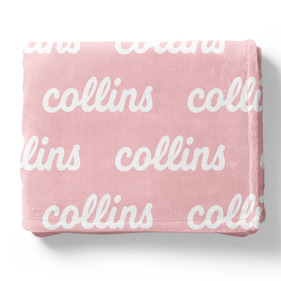Perfectly Pink Personalized Color Blanket