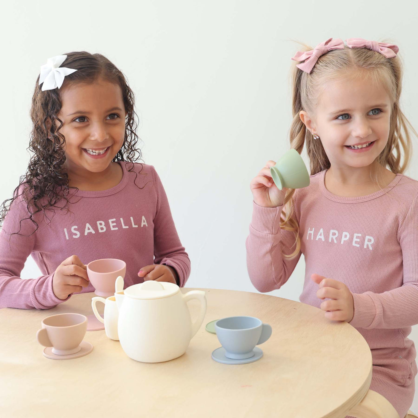 Silicone Tea Party Set in Farmhouse Colors | Caden Lane