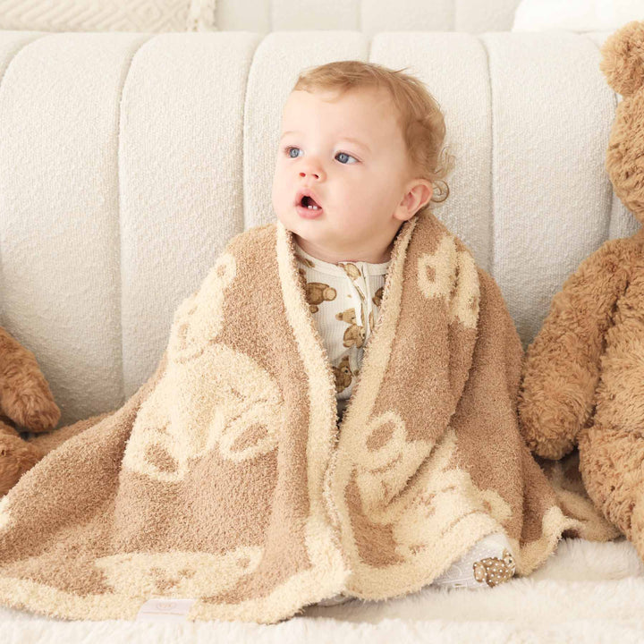 teddy bear cuddlelane luxe blanket 
