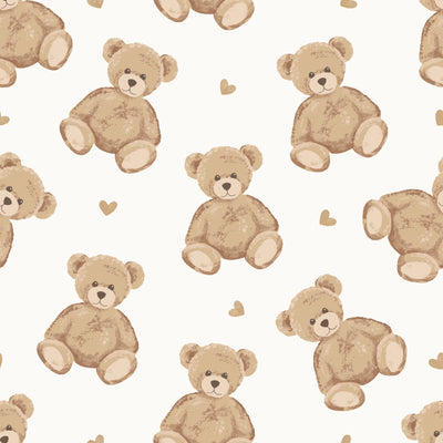 Beary Sweet Bamboo Waffle Zipper Ruffle Footie