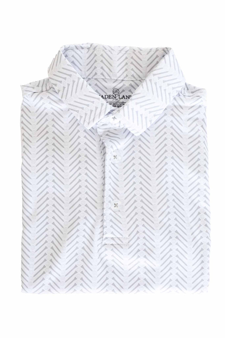 tee'd up boy's polo shirt