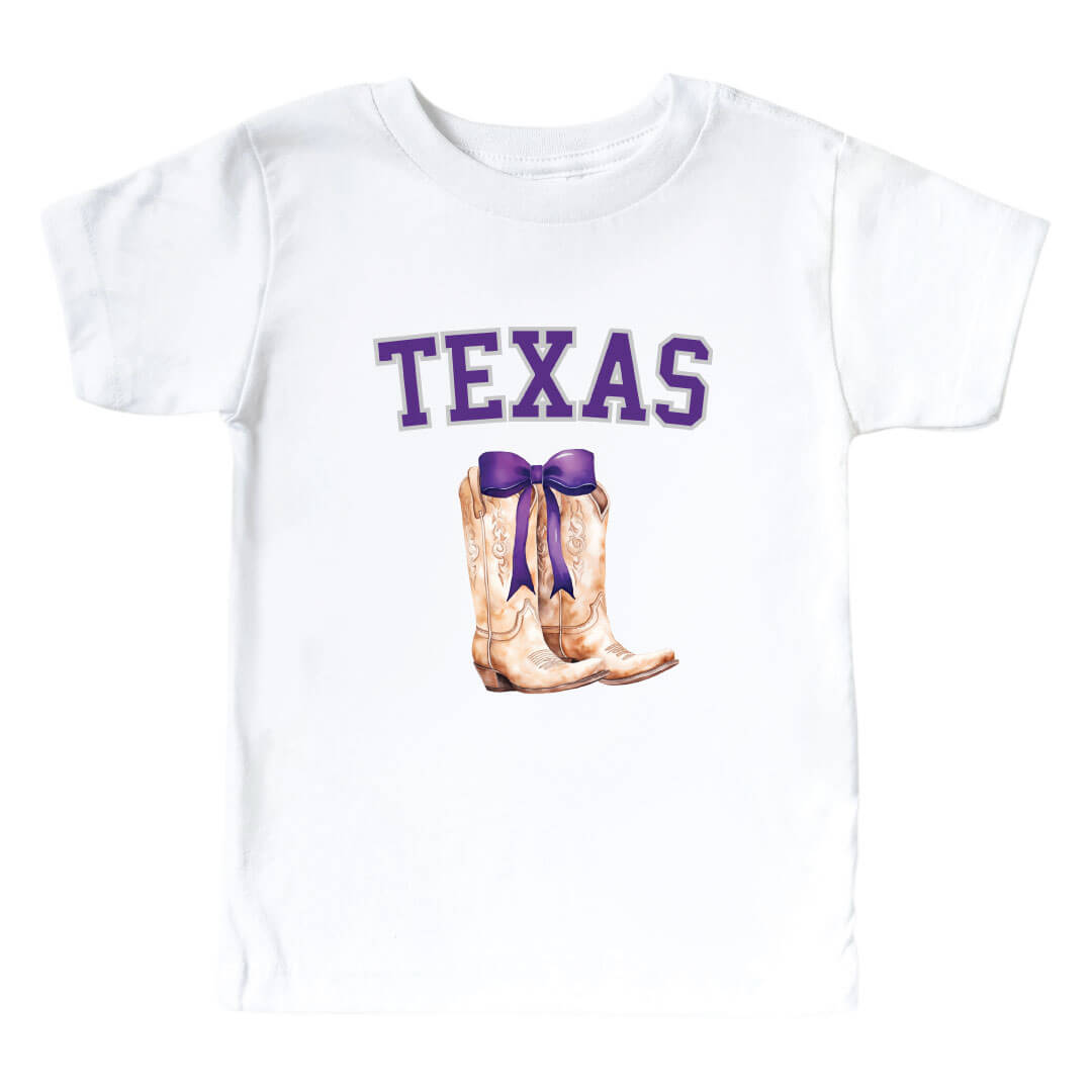 Texas Christian University | Footballs & Bows Kids Graphic Tee