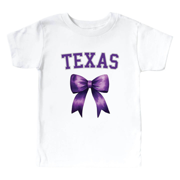 Texas Christian University | Footballs & Bows Kids Graphic Tee