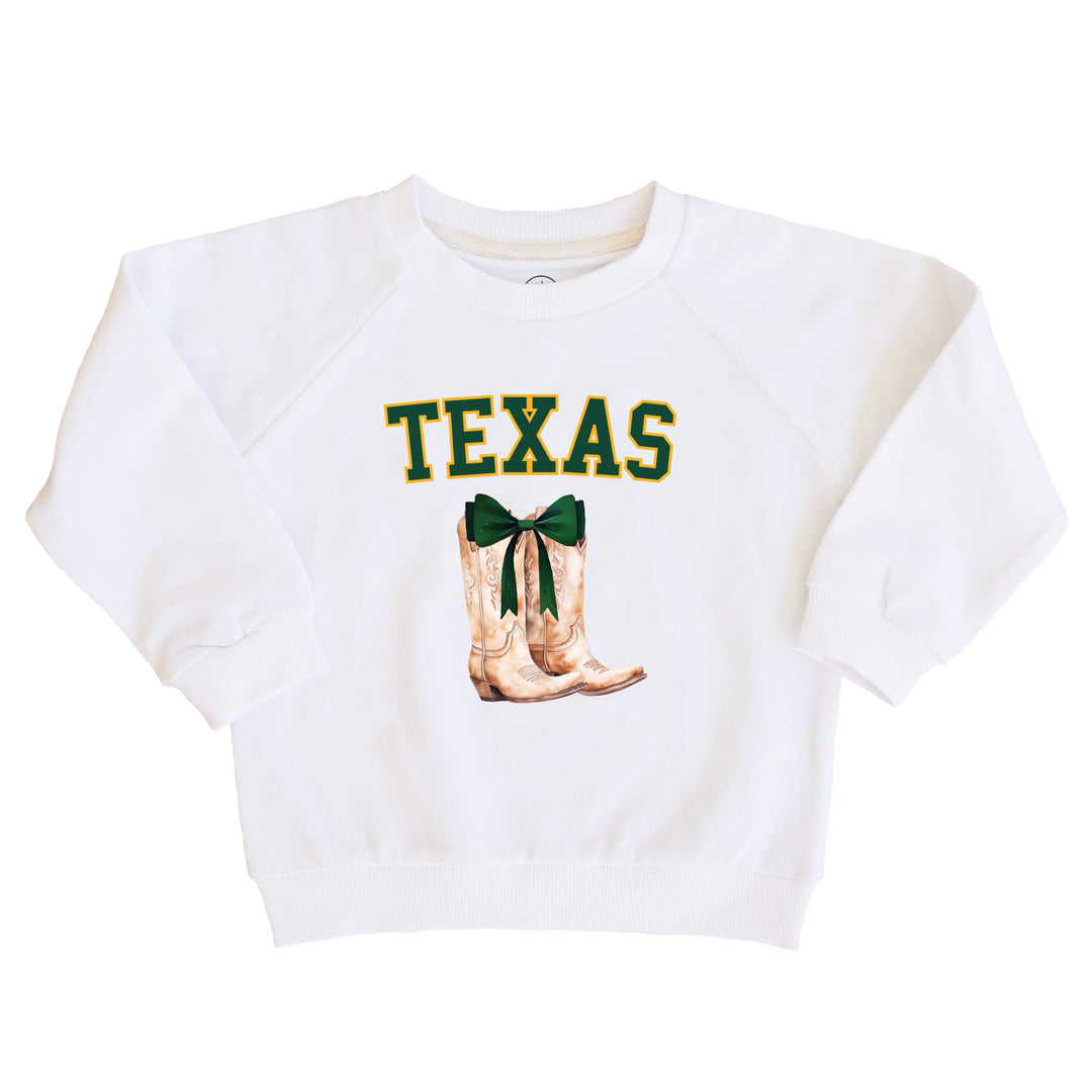 Baylor University | Footballs & Bows Kids Graphic Sweatshirts