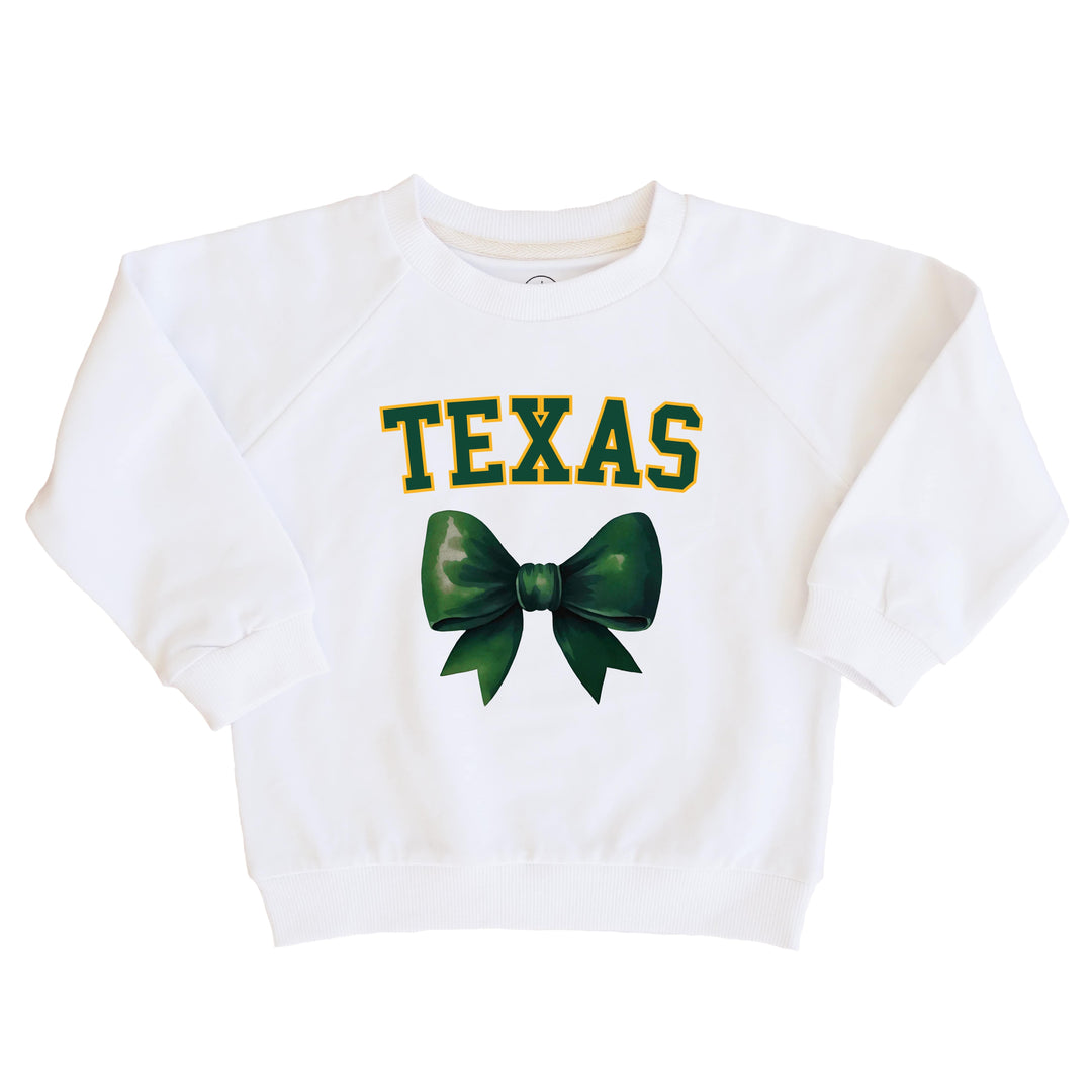 Baylor University | Footballs & Bows Kids Graphic Sweatshirts