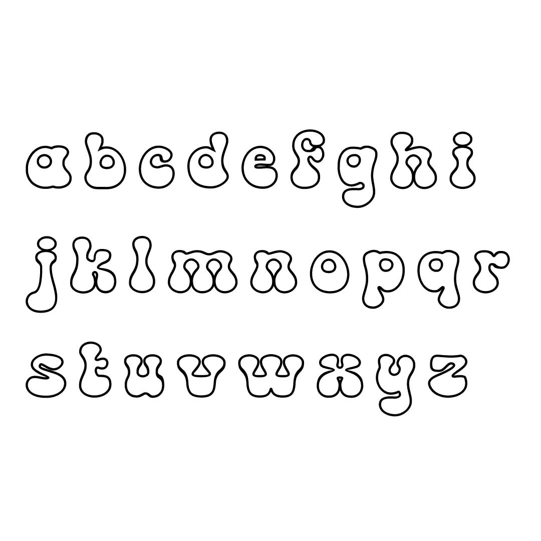 the duck lowercase font