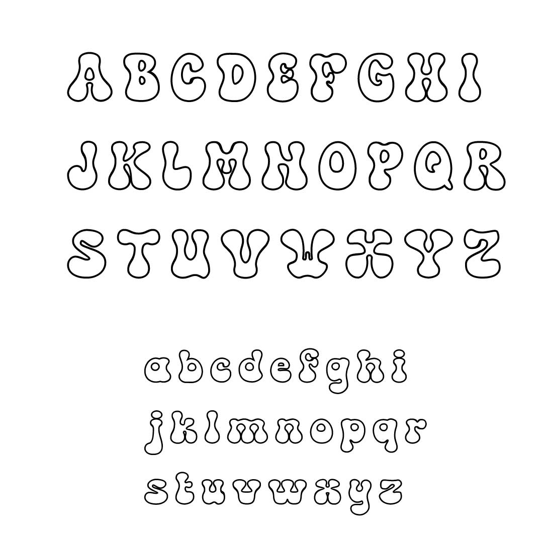 the duck outline font