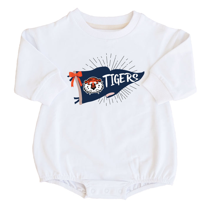 Auburn University | Football & Bows Graphic Sweatshirt Bubble Romper