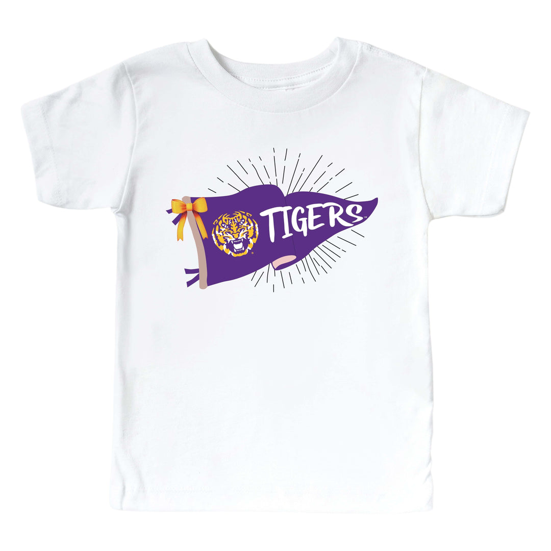 Louisiana State University | Footballs & Bows Kids Graphic Tee