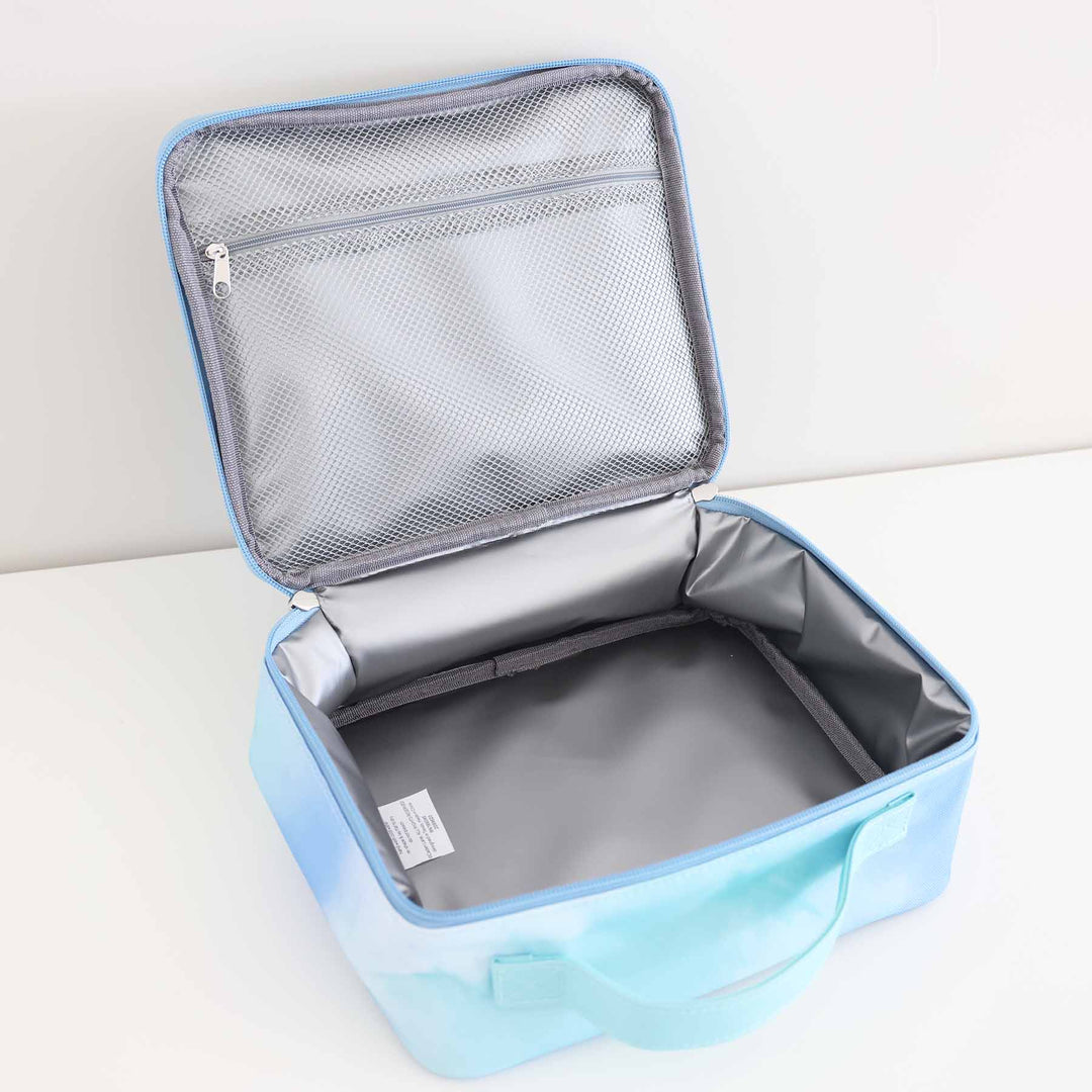 tie dye embroidered insulated boy's lunch box 