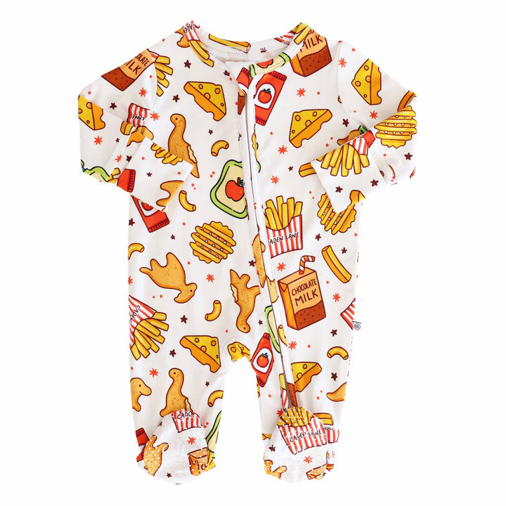 food baby zipper footie 