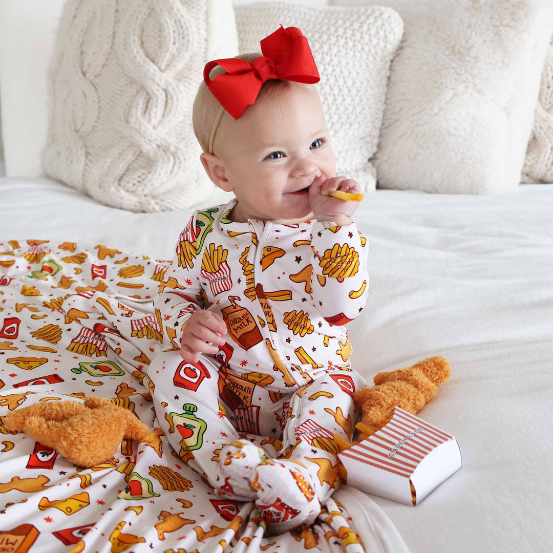 fast food baby footie pajama 