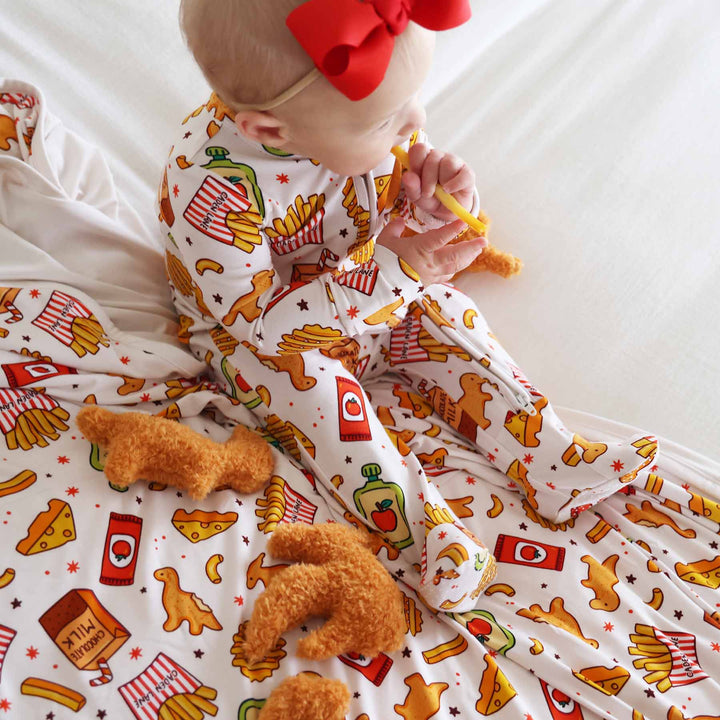 tiny bites bamboo viscose baby footie