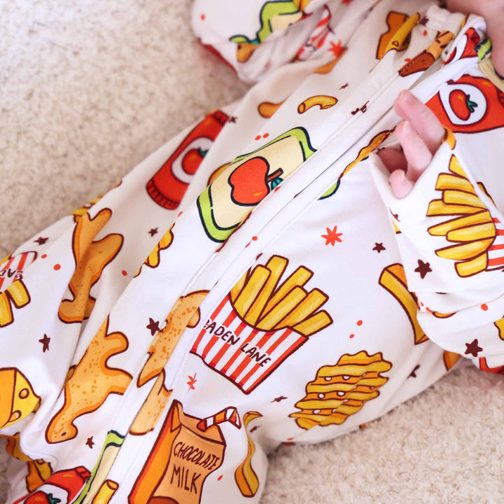 tiny bites bamboo baby footie 