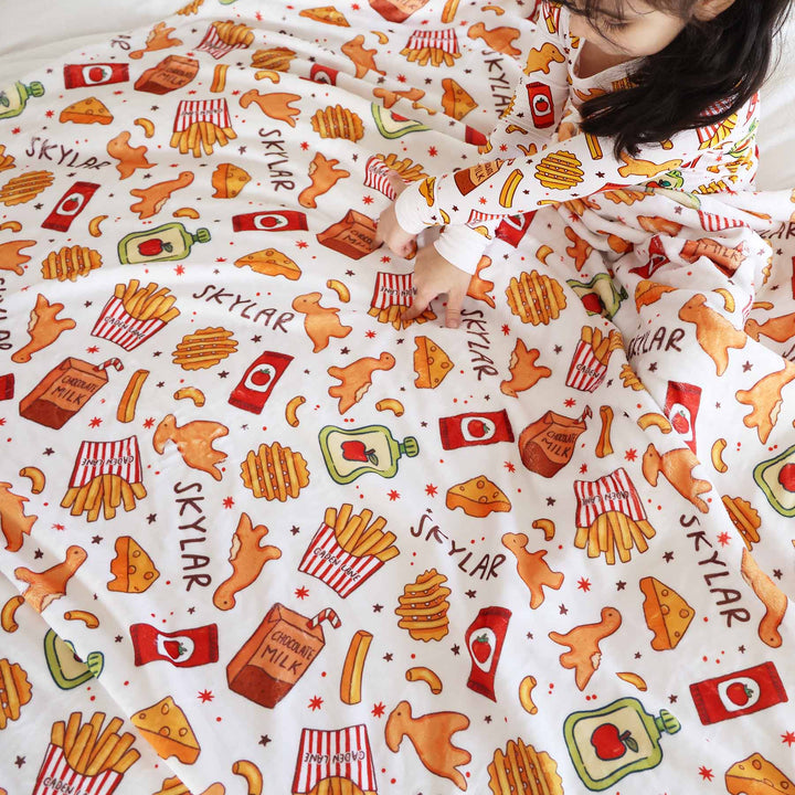 tiny bites personalized blanket for kids 