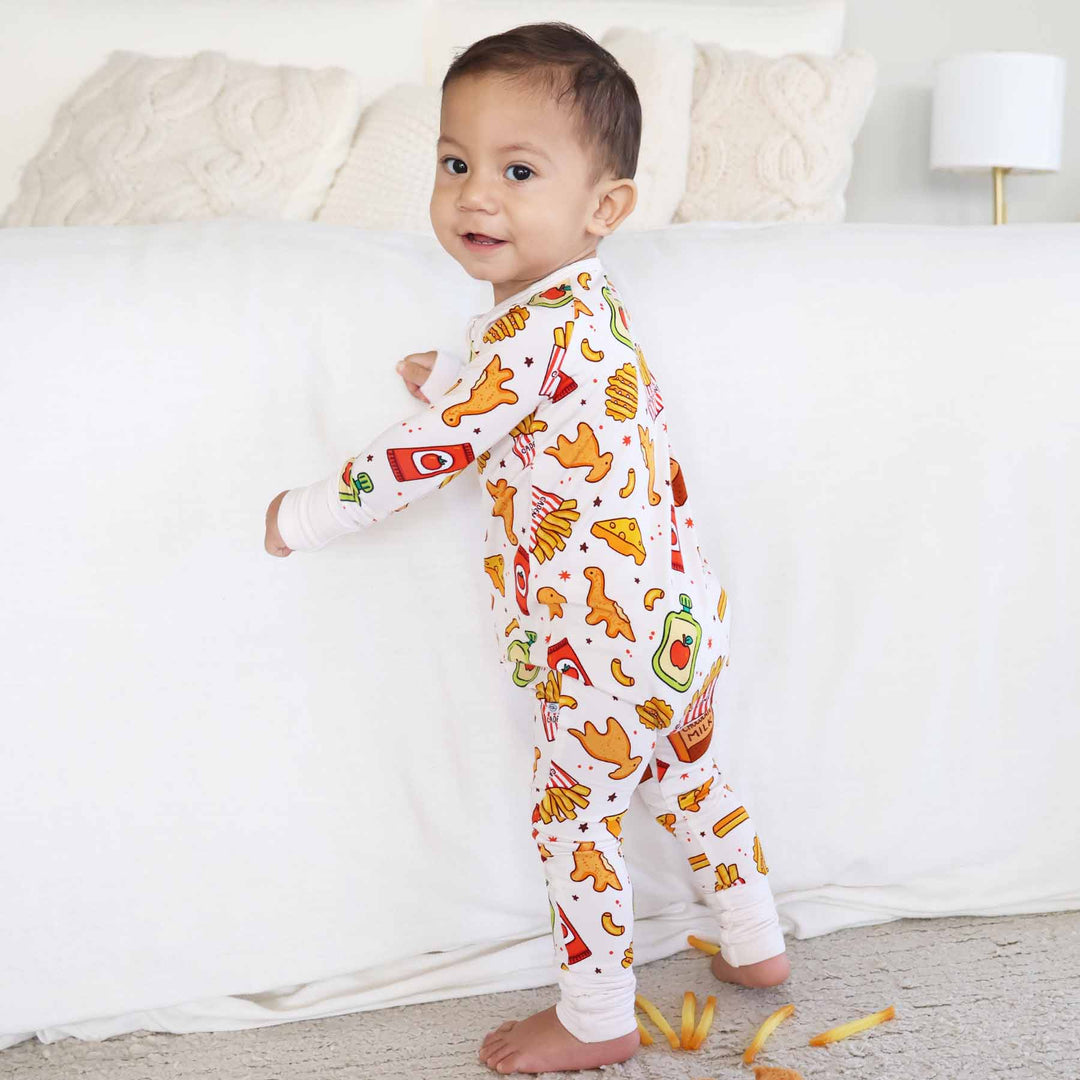 chicken nuggets baby pajamas 