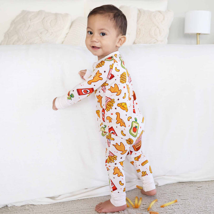 chicken nuggets baby pajamas 