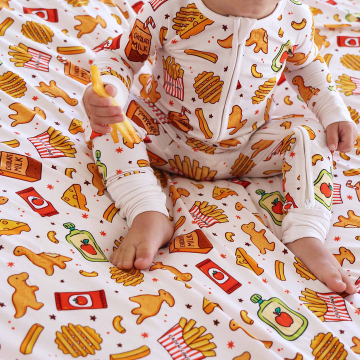 black friday exclusive print tiny bites in the convertible zip romper pajama style