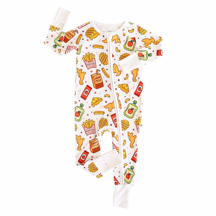 tiny bites bamboo viscose zip romper 