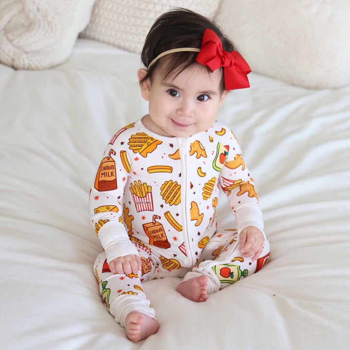 child's favorite foods convertible zip romper pajama 
