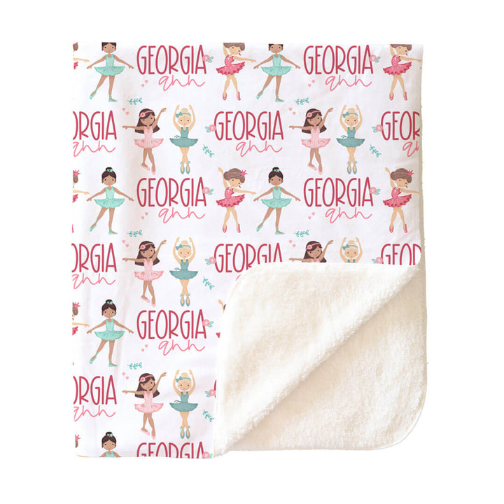 Tiny Dancers Personalized Toddler Blanket