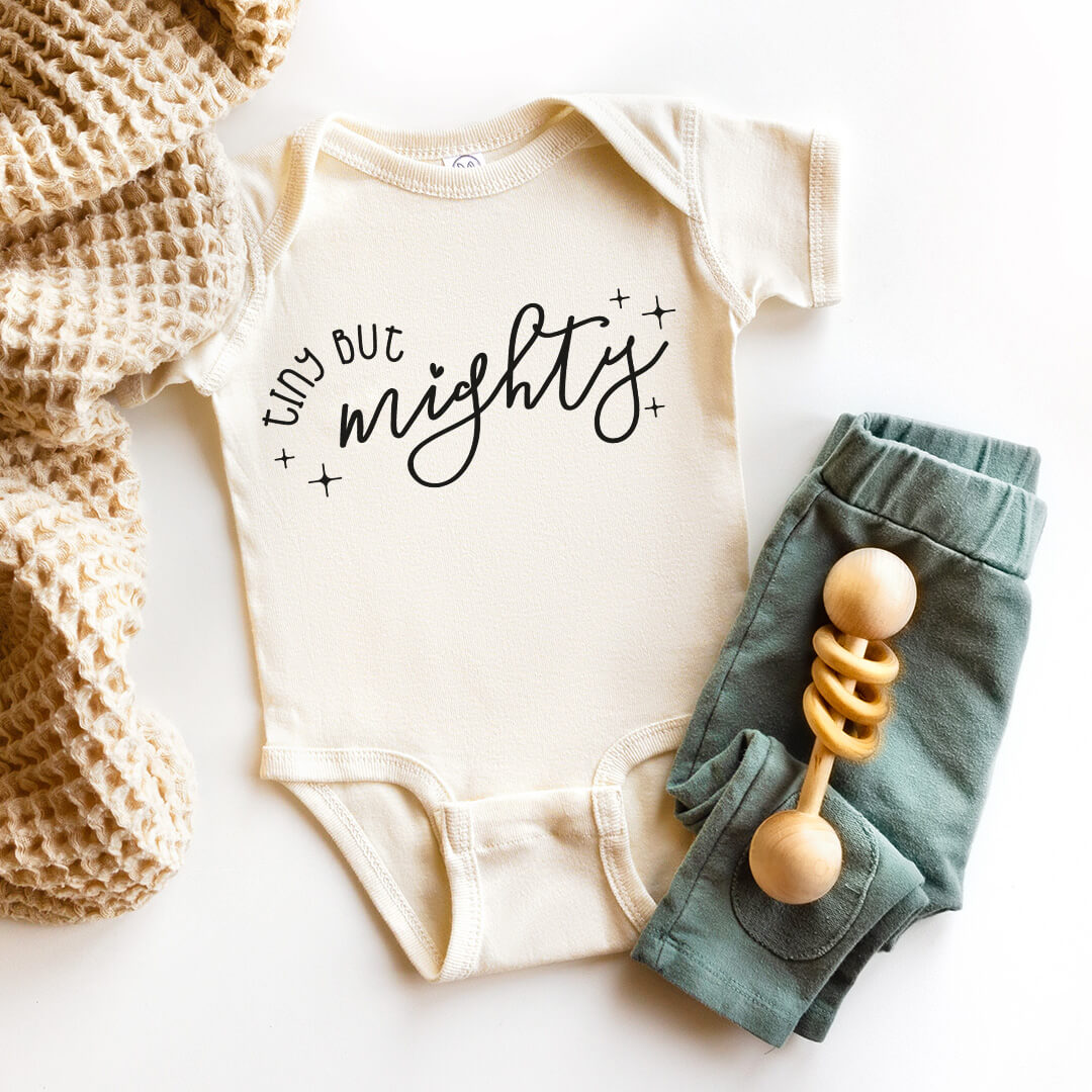tiny but mighty ivf graphic bodysuit