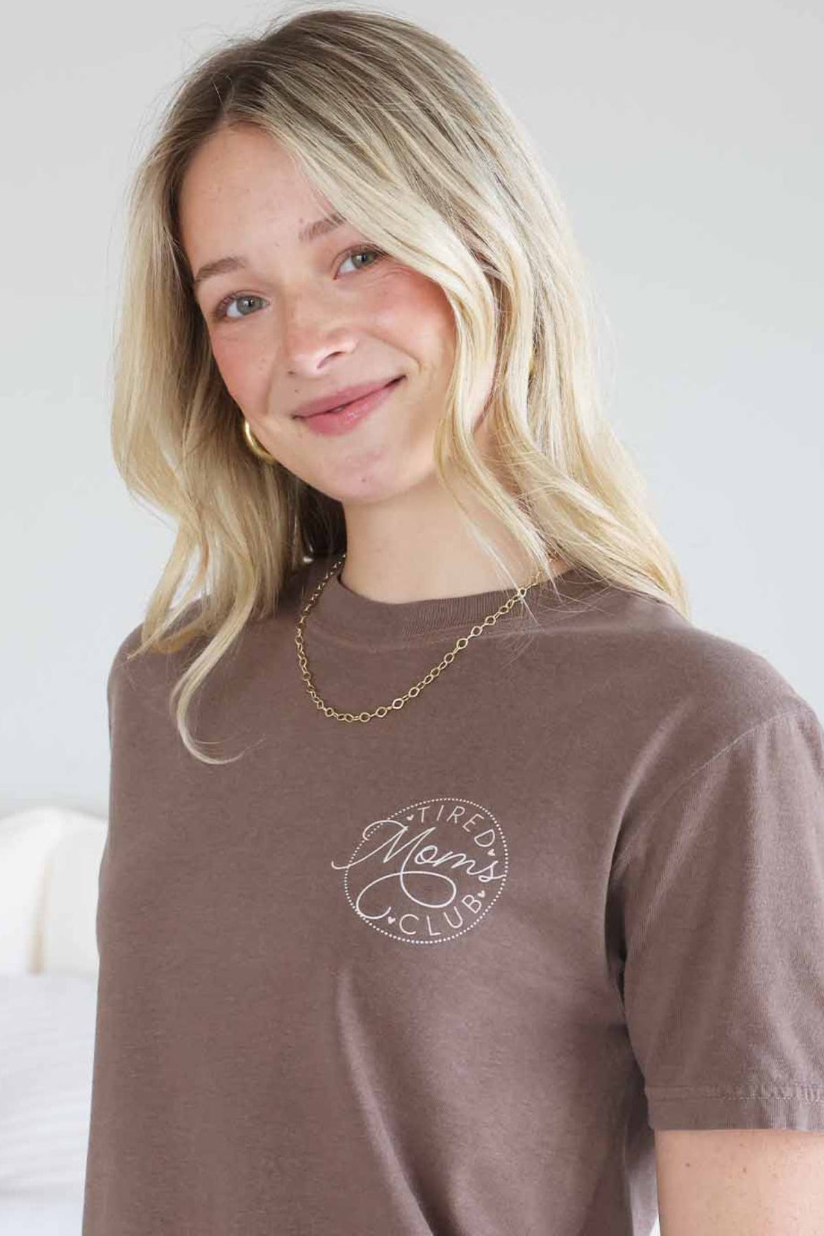 Tired Moms Club Graphic Tee | Espresso