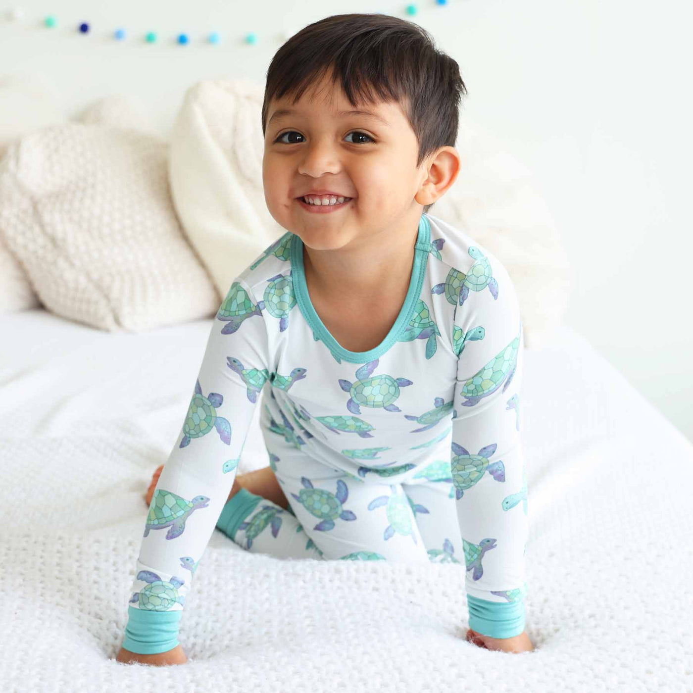 turtle pajama set for kids 