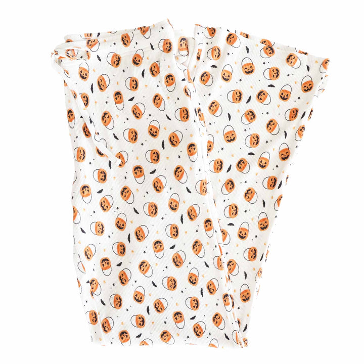 trick or treat lounge bamboo waffle pajama pants for adults 