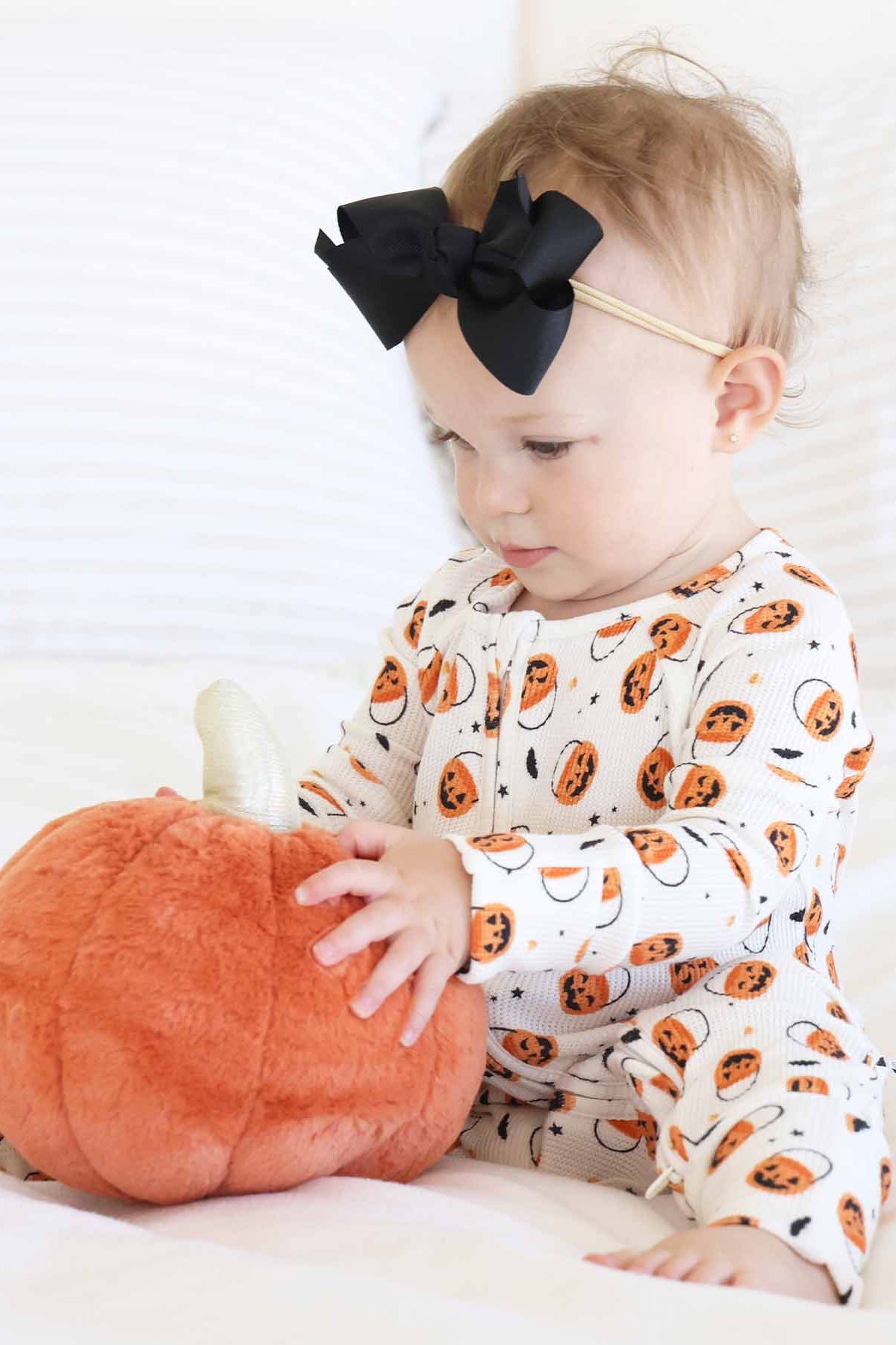 Halloween Bamboo Waffle Convertible Zip Romper | Trick or Treat