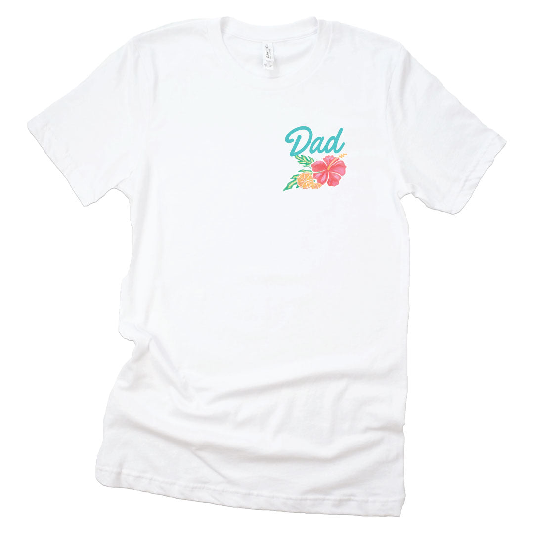 dad graphic tee for beach 