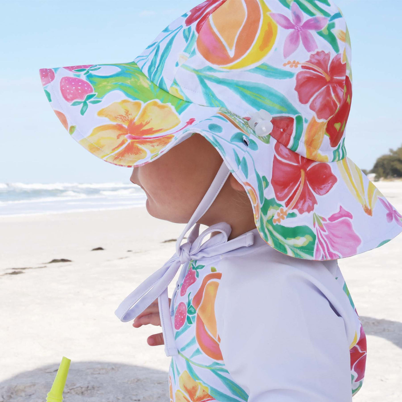 tropical paradise beach hat for kids