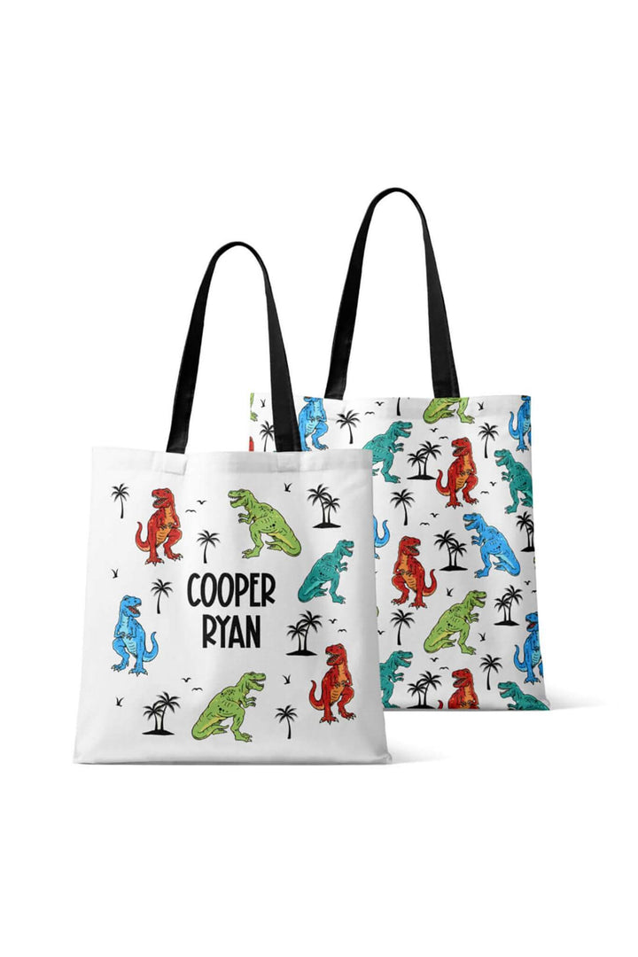 Personalized Tote Bags | Tropical T-Rex