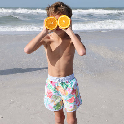 swim trunks for boys with fruit